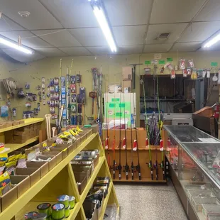 the inside of the store