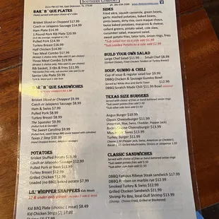 Updated menu 2/8/24