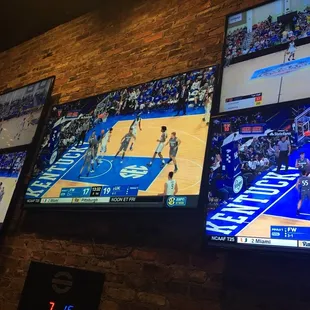 Main TV wall at Dickmanns
