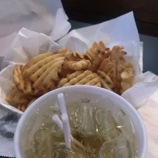 Yummy bar food and adult beverage!