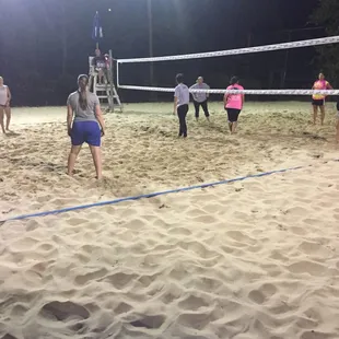 Volley ball in the sand!