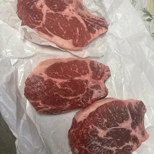 Some beautiful ribeyes