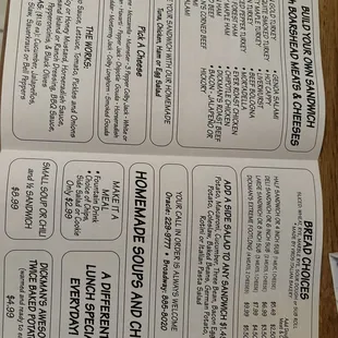 Updated lunch menu 7/2024