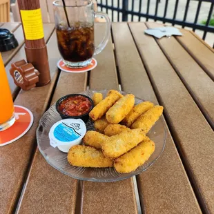 a plate of fried food