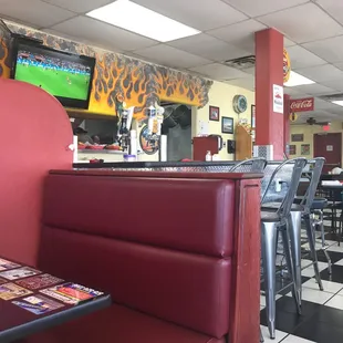 Dick's is a good place to get a green chile cheeseburger in classic New Mexican style. Locals love it.