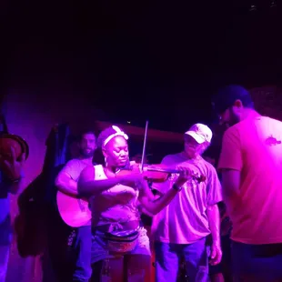 Yours truly getting in on the live music action