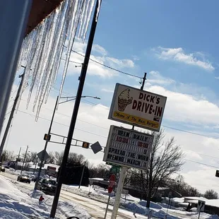 It must be spring, Dick's Drive-In is open.