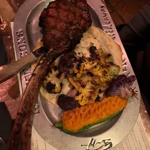 Kids menu item. Tomahawk steak!  Haha