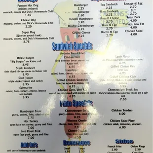 New menu