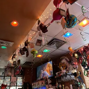 a woman sitting at the bar