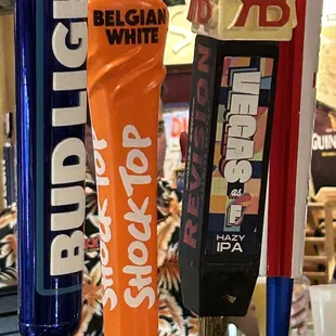 Some beer taps
