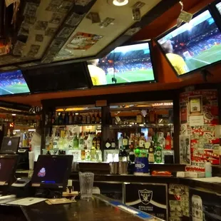 When you go to the bar you get the full grand presentation the drinks are a blast and they do serve you at the bar dinner .