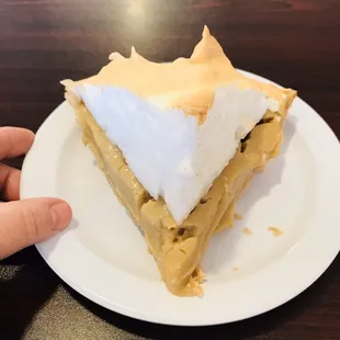 Butterscotch pie was huge!