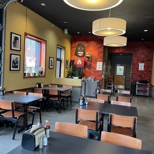 Inside dining room