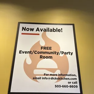 Community room poster