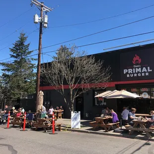 Outside dining
