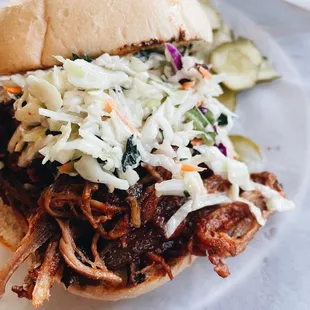Pulled pork sandwich