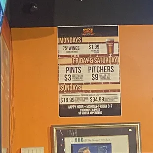 False advertisement poster that they are allegedly changing this week.