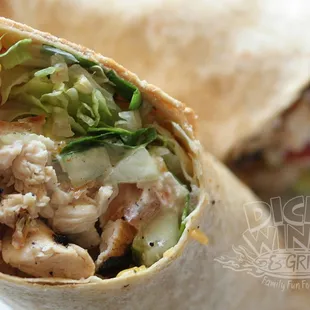 a chicken salad wrap