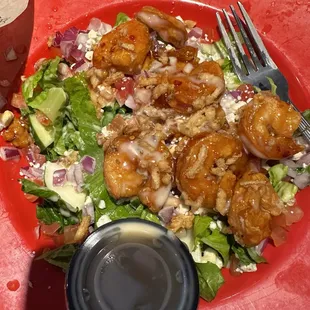 Firecracker shrimp salad