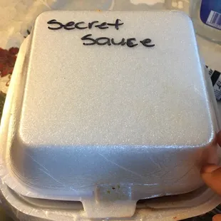 This is the five piece secret sauce dicks wings