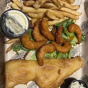 food, fish and chips