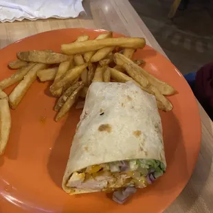 Buffalo chicken wrap