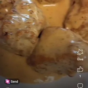 Boneless roasted garlic and lemon pepper wings.