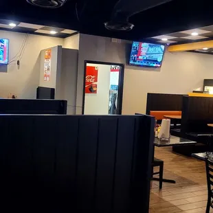 the inside of the restaurant