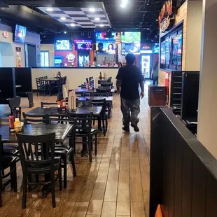 the inside of the restaurant