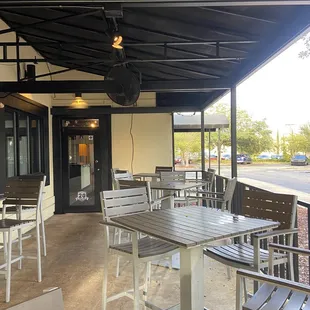 Outside dining area