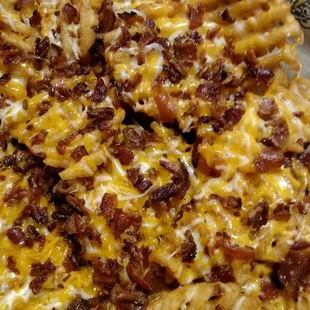 Waffle fries