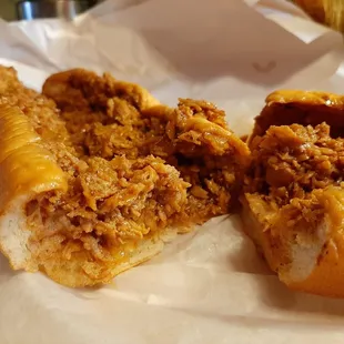 BBQ chicken cheesesteak