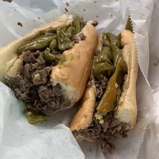 Cheesesteak w/ long hots