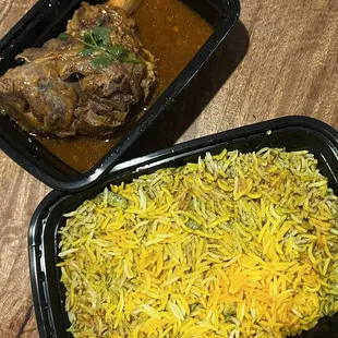 Baghali Polo with Lamb Shank Special