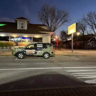 Didi's marketing vehicle in public parking space