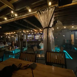 Outdoor patio and awesome ambience