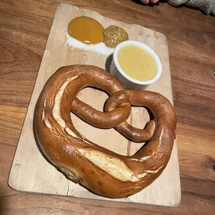 Giant Bavarian pretzel