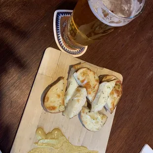 Cheesy pretzel bread