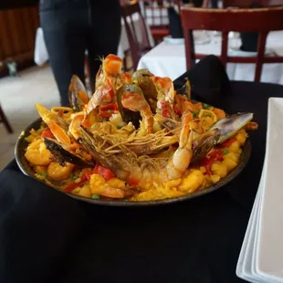 paella, food