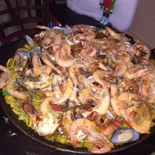 paella, food