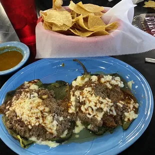 Ground beef chili relleno