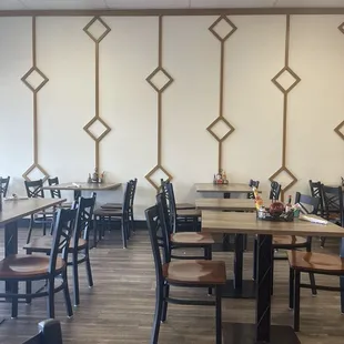 Restaurant sitting area