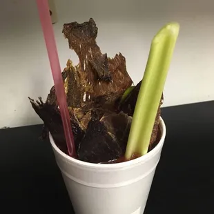 Clamato with carne seca