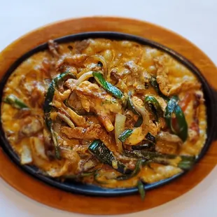 a bowl of food