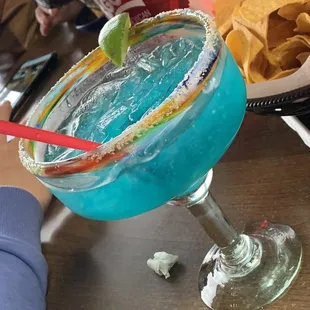a blue margarita