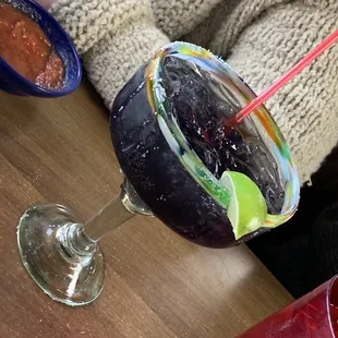 a close up of a drink