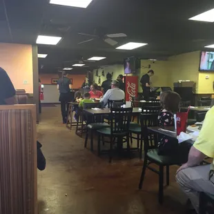 people sitting at tables