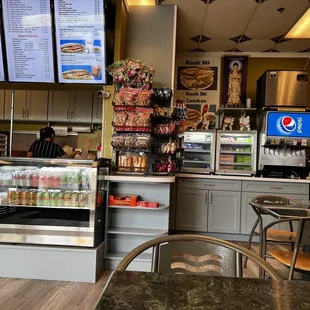 the inside of the restaurant