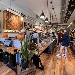 the interior of a coffee shop